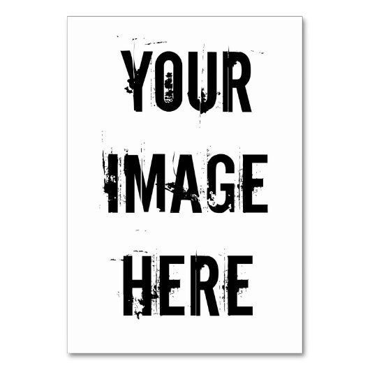 Vollständig anpassbare Table Card Tischnummer (Rückseite)