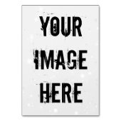 Vollständig anpassbare Table Card Tischnummer (Vorderseite)