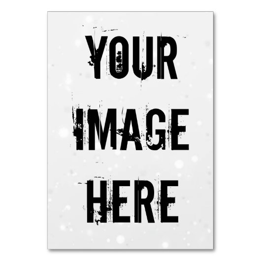 Vollständig anpassbare Table Card Tischnummer (Vorderseite)