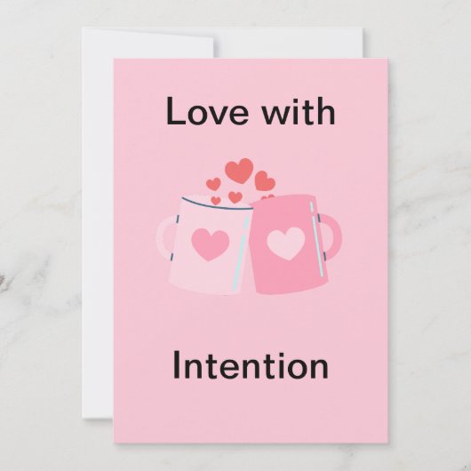 Vollständig anpassbare Valentinstag-Karte Feiertagskarte (Vorderseite)