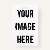 Vollständig anpassbarer Abzeichen Gepäckanhänger o Ausweis (Rückseite)