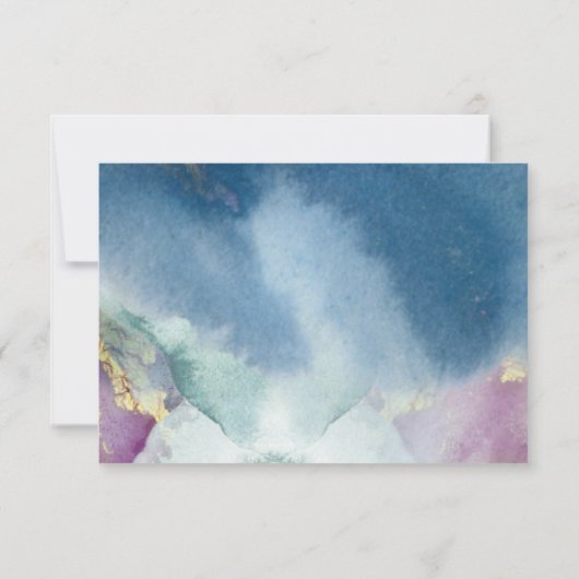 Vollständig anpassbarer, Celestial Wedding RSVP (Rückseite)