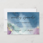 Vollständig anpassbarer, Celestial Wedding RSVP Karte (Vorderseite)