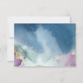 Vollständig anpassbarer, Celestial Wedding RSVP Karte (Rückseite)