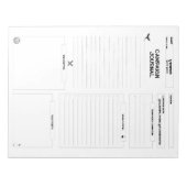 Vollständig anpassbares Kampagnen-Journal Notizblock (Vorderseite)