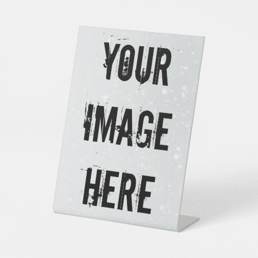 Vollständig anpassbares Pedestal-Zeichen Sockelschild (Vorderseite)