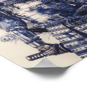 Vollständig Armored Samurai Warrior Stehend Poster (Ecke)