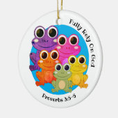 VOLLSTÄNDIG AUF GOTT Christlich Keramik Ornament (Links)