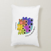 VOLLSTÄNDIG AUF GOTT-Personalisierte FROG Dekokissen (Rückseite(Vertikal))