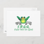 VOLLSTÄNDIG AUF GOTT POSTKARTE (Vorne/Hinten)