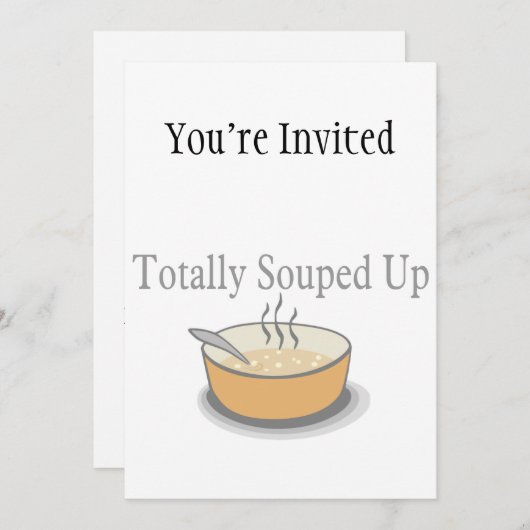 Vollständig aufgesaugt einladung (Vorne/Hinten)