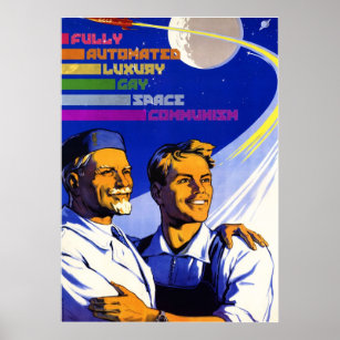 Vollständig automatisierter Luxus Gay Space Kommun Poster