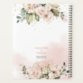 Vollständig bearbeitbar Elegant Rosa Roses Eukalyp Planer (Rückseite)