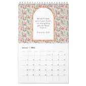 Vollständig bearbeitbare Bibelzitate Vintages Blum Kalender (Jan 2026)