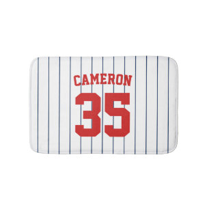 Vollständig bearbeitbare Farben Baseball Jersey St Badematte