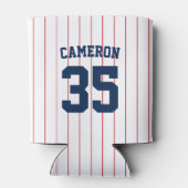 Vollständig bearbeitbare Farben Baseball Jersey St Dosenkühler (Rückseite)