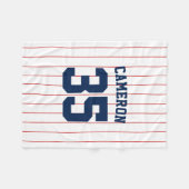 Vollständig bearbeitbare Farben Baseball Jersey St Fleecedecke (Vorderseite (Horizontal))