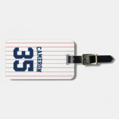 Vollständig bearbeitbare Farben Baseball Jersey St Gepäckanhänger (Vorderseite horizontal)