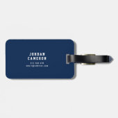 Vollständig bearbeitbare Farben Baseball Jersey St Gepäckanhänger (Rückseite horizontal)