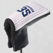 Vollständig bearbeitbare Farben Baseball Jersey St Golf Headcover (3/4 Vorderseite)