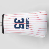 Vollständig bearbeitbare Farben Baseball Jersey St Golf Headcover (Vorderseite)