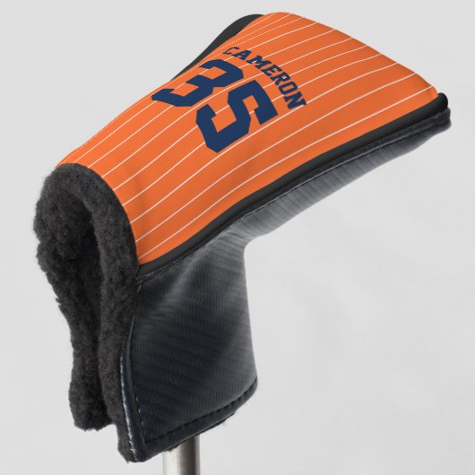 Vollständig bearbeitbare Farben Baseball Jersey St Golf Headcover (3/4 Vorderseite)