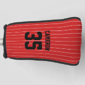 Vollständig bearbeitbare Farben Baseball Jersey St Golf Headcover (Vorderseite)