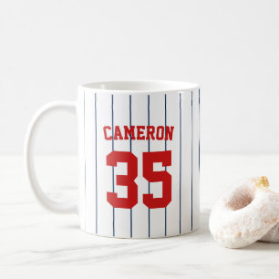 Vollständig bearbeitbare Farben Baseball Jersey St Kaffeetasse