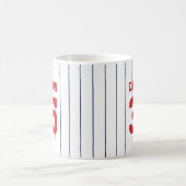 Vollständig bearbeitbare Farben Baseball Jersey St Kaffeetasse (Mittel)