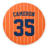 Vollständig bearbeitbare Farben Baseball Jersey St Keramikknauf (Vorderseite)