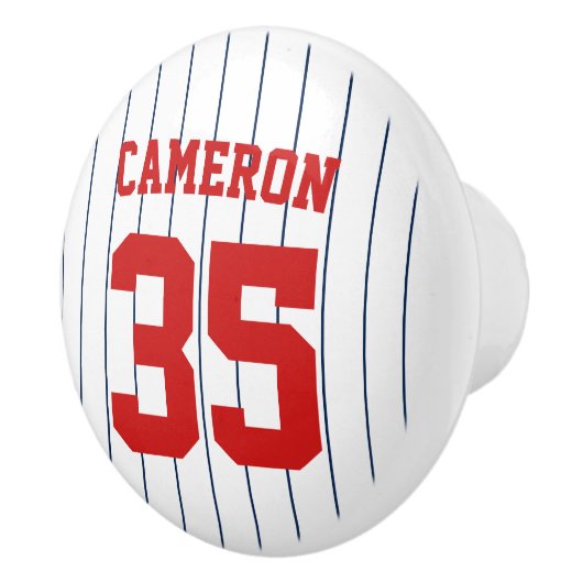 Vollständig bearbeitbare Farben Baseball Jersey St Keramikknauf (Rechts)