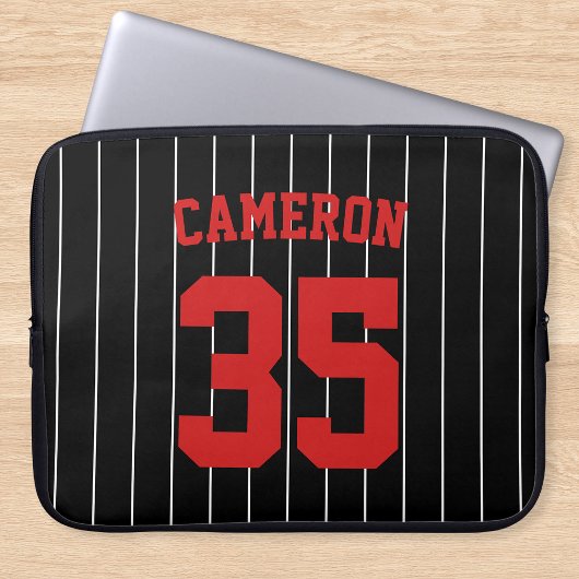 Vollständig bearbeitbare Farben Baseball Jersey St Laptopschutzhülle