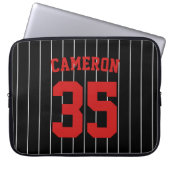 Vollständig bearbeitbare Farben Baseball Jersey St Laptopschutzhülle (Vorderseite)