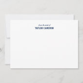 Vollständig bearbeitbare Farben Baseball Jersey St Mitteilungskarte (Vorderseite)