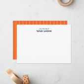 Vollständig bearbeitbare Farben Baseball Jersey St Mitteilungskarte (Vorderseite/Rückseite Beispiel)