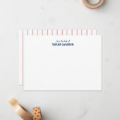 Vollständig bearbeitbare Farben Baseball Jersey St Mitteilungskarte (Vorderseite/Rückseite Beispiel)