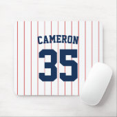Vollständig bearbeitbare Farben Baseball Jersey St Mousepad (Mit Mouse)