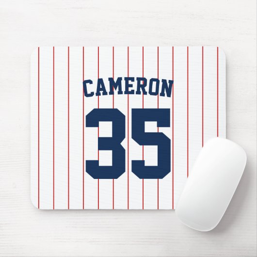 Vollständig bearbeitbare Farben Baseball Jersey St Mousepad (Mit Mouse)