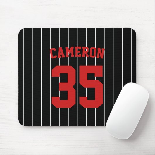 Vollständig bearbeitbare Farben Baseball Jersey St Mousepad (Mit Mouse)