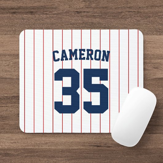 Vollständig bearbeitbare Farben Baseball Jersey St Mousepad