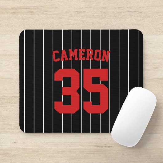 Vollständig bearbeitbare Farben Baseball Jersey St Mousepad