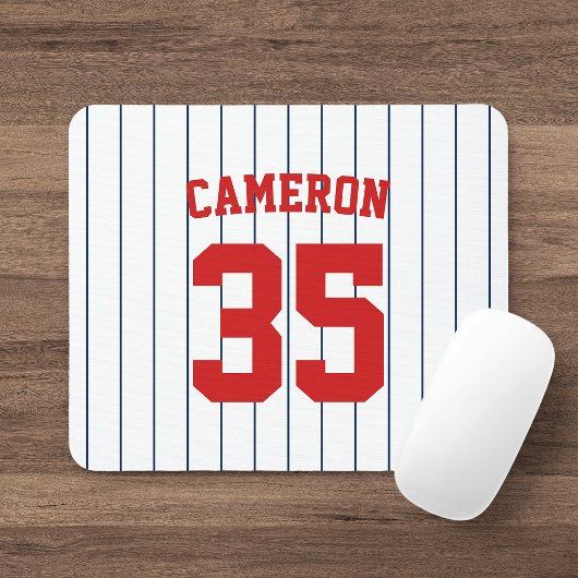 Vollständig bearbeitbare Farben Baseball Jersey St Mousepad