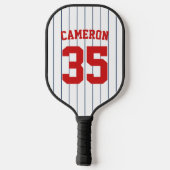 Vollständig bearbeitbare Farben Baseball Jersey St Pickleball Schläger (Rückseite)