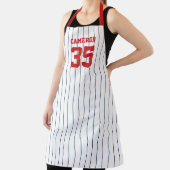 Vollständig bearbeitbare Farben Baseball Jersey St Schürze (InSitu)