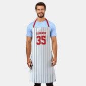 Vollständig bearbeitbare Farben Baseball Jersey St Schürze (Getragen)