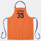 Vollständig bearbeitbare Farben Baseball Jersey St Schürze (Vorderseite)