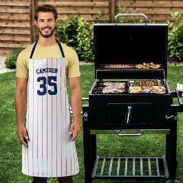 Vollständig bearbeitbare Farben Baseball Jersey St Schürze