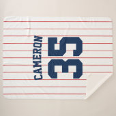 Vollständig bearbeitbare Farben Baseball Jersey St Sherpadecke (Vorderseite (Horizontal))