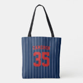 Vollständig bearbeitbare Farben Baseball Jersey St Tasche (Rückseite)