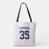 Vollständig bearbeitbare Farben Baseball Jersey St Tasche (Rückseite)
